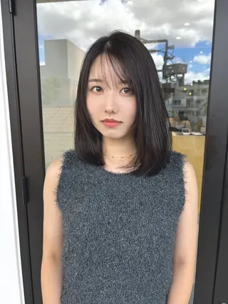 ミディアム カラー 原宿パーマ kazuのヘアスタイル