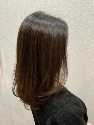 ミディアム カラー ノンダメージサロン/ 豊中/美容室のヘアスタイル