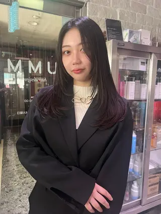 カラー AYANE 韓国ヘア /レイヤーカットのヘアスタイル