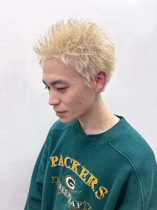 カラー メンズ 森本裕/オーナー/ スパイラルパーマのヘアスタイル