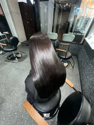 ロング カラー パーマ 髪質改善⭐️縮毛矯正 中野⭐️Rinaのヘアスタイル