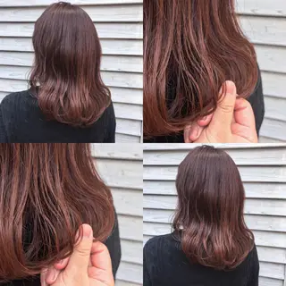 ミディアム カラー 🪭risa 暖色/レイヤー🪭のヘアスタイル