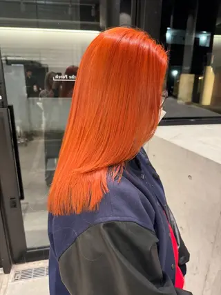 ミディアム カラー ヘアアレンジ ミニボブ/ブリーチ 🌈MISATOのヘアスタイル