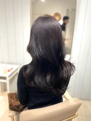 ロング カラー ヘアアレンジ 韓国風レイヤーカット 💎髪質改善"yuiのヘアスタイル