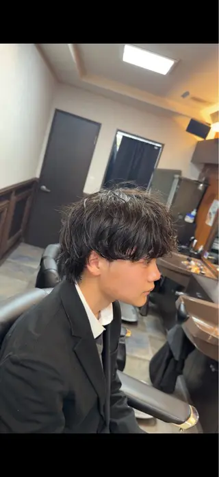 ミディアム メンズ Smail Hair 大森店所属・安立 玲於のヘアスタイル