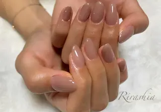 ネイル うる艶/透明感 Rirashaのネイルデザイン
