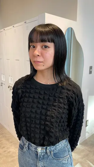 ミディアム カラー 🪽艶感× hair ｜kazaneのヘアスタイル