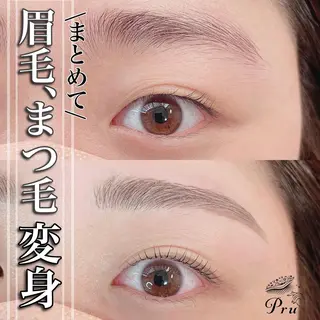 マツエク・マツパ アイブロウ プル eyelashのマツエク・マツパデザイン