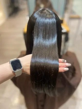 セミロング 髪質改善✨/ 透明カラー🫧れいなのヘアスタイル