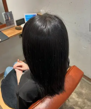 セミロング カラー メンズカットモデル/ 犬塚愛奈のヘアスタイル