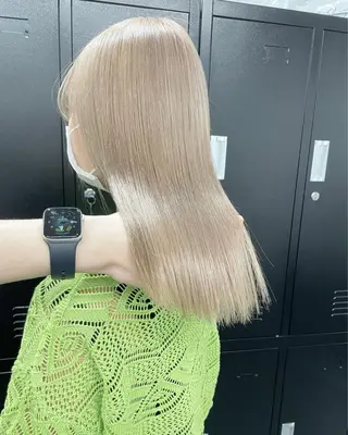 セミロング ❄️💛エクステ ブリーチ❄️yukiのヘアスタイル