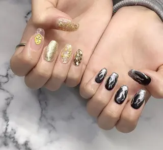 ロング カラー ヘアアレンジ キッズ ネイル マツエク・マツパ 福田 加奈のネイルデザイン