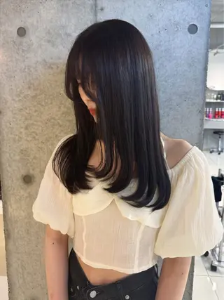 セミロング karina🌿レイ ヤーカット/髪質改善のヘアスタイル