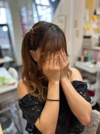 セミロング へアセット/心斎橋 支持率No.1✨🌈のヘアスタイル