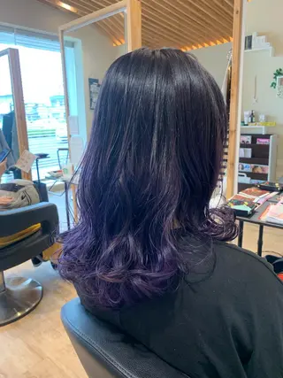 ロング カラー 関口 友行のヘアスタイル