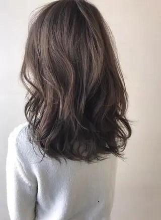 セミロング パーマ 💛髪質改善/透明感 カラー🧡reikaのヘアスタイル