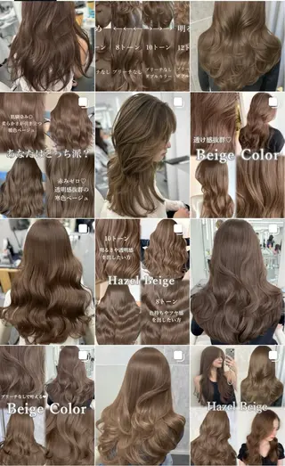 ロング カラー 顔まわりの神様✨ 透明感カラー藤嶋秀幸のヘアスタイル