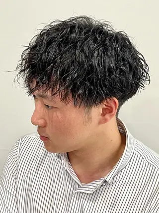 パーマ メンズ 🏁片倉 玲旺🏁のヘアスタイル