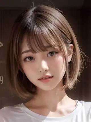 ショート 馬場 彩のヘアスタイル