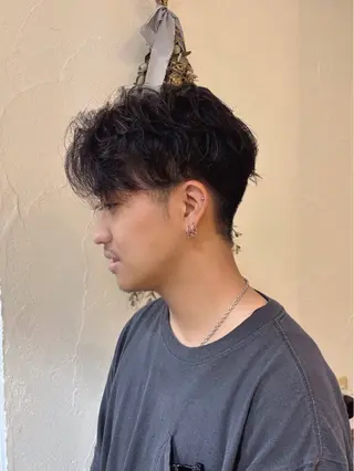 ショート パーマ メンズ hair musee所属・musée 柱店のヘアスタイル