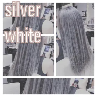 ロング カラー ハイライト/ブリーチ バレイヤージュ関佳祐のヘアスタイル