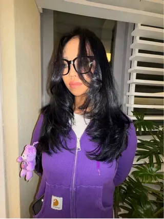 ロング カラー YURiA レイヤー🫧暖色のヘアスタイル