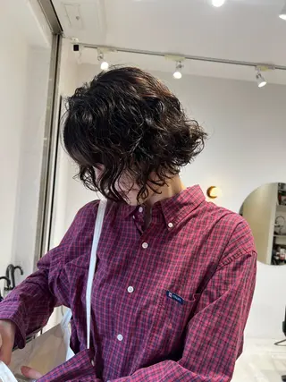 ショート パーマ パーマ/ボブ /レイヤー チヒロのヘアスタイル