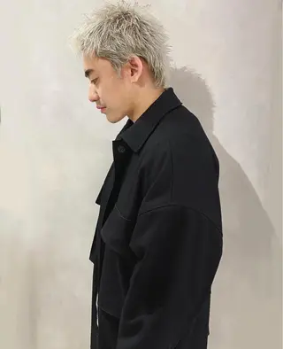 ショート カラー ヘアアレンジ メンズ 【姫カット】 ナカムラコウキのヘアスタイル