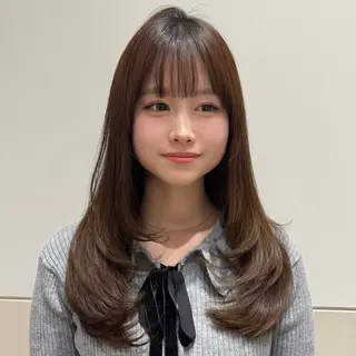 ロング ボブ/縮毛矯正 茉青🤍新宿代々木のヘアスタイル