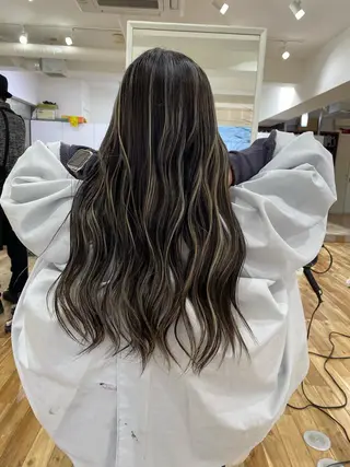 ロング カラー ヘアアレンジ 久米 治仁のヘアスタイル