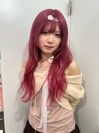 ロング 💥ウルフカット デザインあんな💥のヘアスタイル