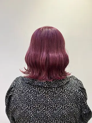 ミディアム 横浜/デザインカラー 派手髪/ヘアメ/まこのヘアスタイル