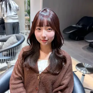 セミロング 髪質改善/縮毛矯正/ 韓国ヘア/矢野のヘアスタイル