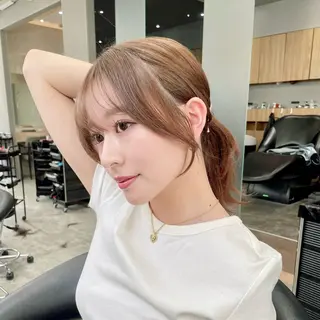 セミロング 髪質改善/縮毛矯正/ 韓国ヘア/矢野のヘアスタイル