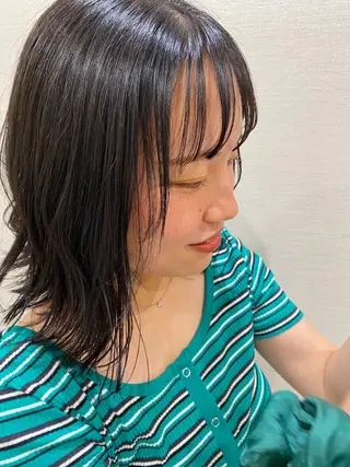 ミディアム カラー PORT HAIR ✂️北本 万実のヘアスタイル