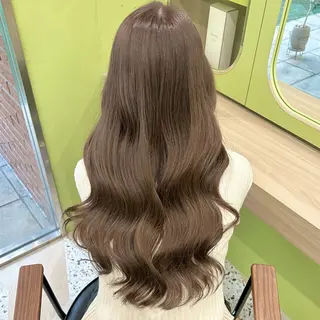 ロング カラー ブリーチなしベージュ /ヘアセット/ミユのヘアスタイル