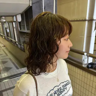 ミディアム パーマ kaito パーマ募集！🔵のヘアスタイル