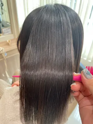 ミディアム パーマ 韓国ヘアメイク🎀/ 縮毛矯正✨山本媛香のヘアスタイル