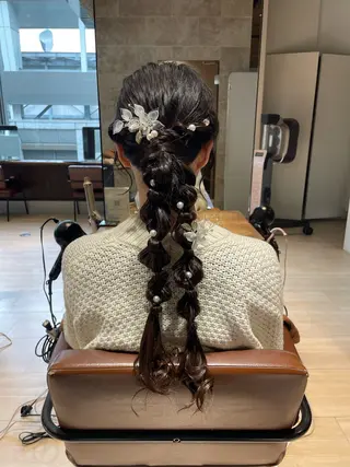 ヘアアレンジ AFLOAT RUVUA smart saron所属・艶カラー/アレンジ/ はまぐちうみのヘアスタイル