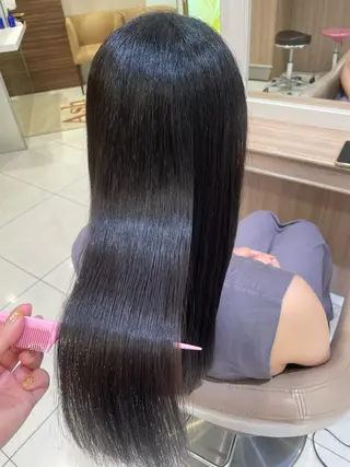 ロング パーマ 韓国ヘアメイク🎀/ 縮毛矯正✨山本媛香のヘアスタイル