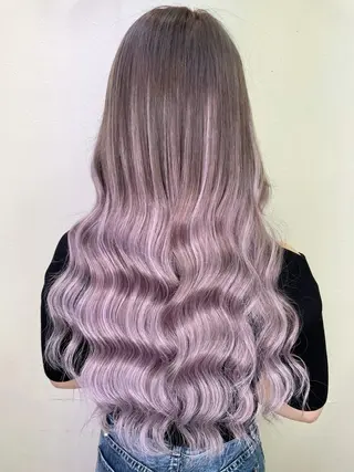 ロング カラー KEISUKE/ 艶カラー🧡エクステのヘアスタイル