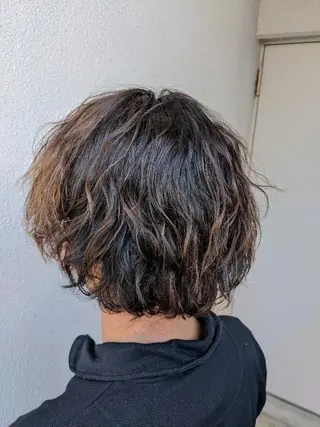 ミディアム パーマ メンズ 小川 健治✨のヘアスタイル