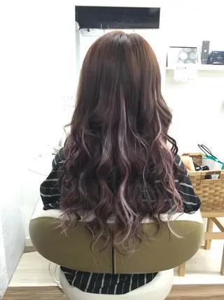ロング GLOSS 心斎橋 山上のヘアスタイル