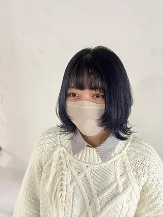 セミロング 丸山 史香のヘアスタイル