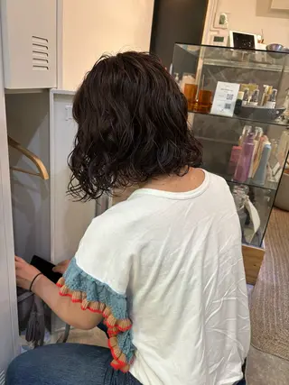 ミディアム パーマ sakura🌸 レイヤー/韓国ヘアのヘアスタイル