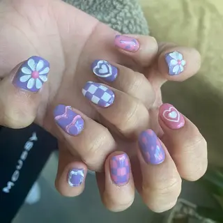 ショート 小川 柚香のネイルデザイン