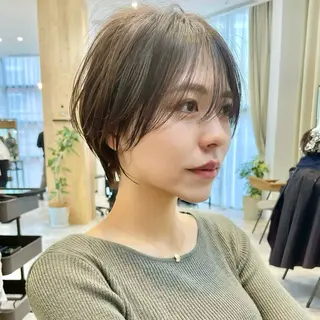 ショート 似合わせカット 小顔/大阪谷町のヘアスタイル