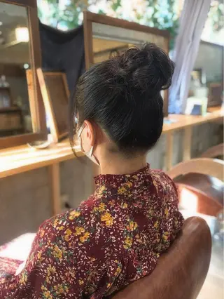 セミロング ヘアアレンジ Hair Atelier P's 【ピース】所属・Kaori / P’s 渋谷のヘアスタイル