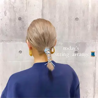 カラー ヘアアレンジ 比嘉 陽のヘアスタイル