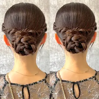 セミロング ヘアアレンジ ヘアメ🎀推しカラー 🥣横浜/しほ🧸のその他イメージ